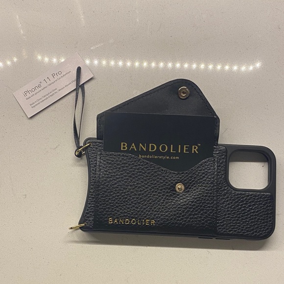 Bandolier Black Phone Case with Gold Accents - Picture 3 of 3